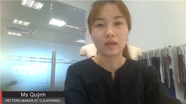 Ms Hoang Quynh đang làm việc tại công ty TLD APPAREL HÀ NỘI, VIỆT NAM