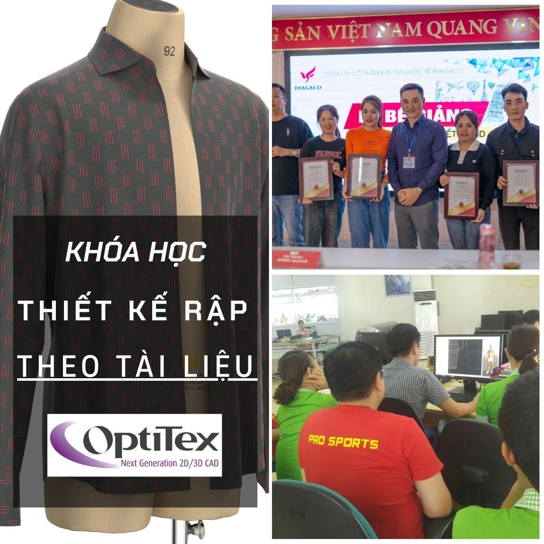 Khóa học thiết kế rập THEO TÀI LIỆU trên phần mềm OPTITEX