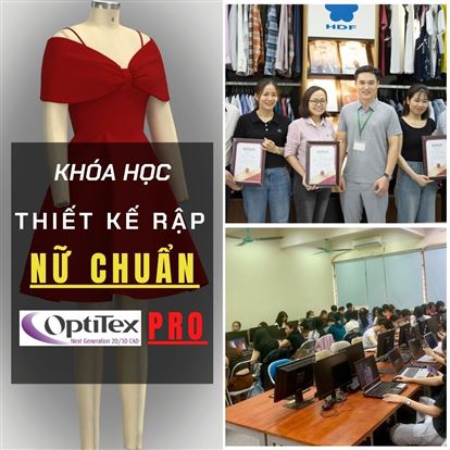 Khóa học thiết kế rập THỜI TRANG NỮ CHUẨN trên phần mềm OPTITEX PRO