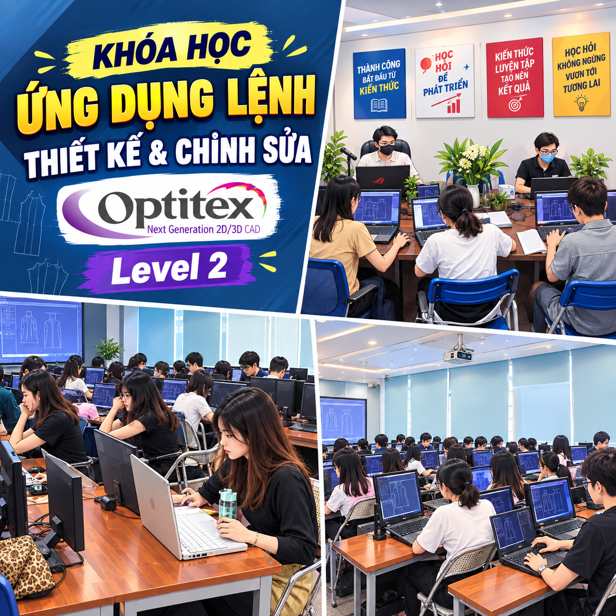 Khóa học ứng dụng lệnh THIẾT KẾ và CHỈNH SỬA RẬP trên phần mềm OPTITEX 