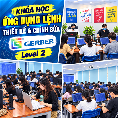Khóa học ứng dụng lệnh THIẾT KẾ và CHỈNH SỬA RẬP trên phần mềm GERBER ACCUMARK