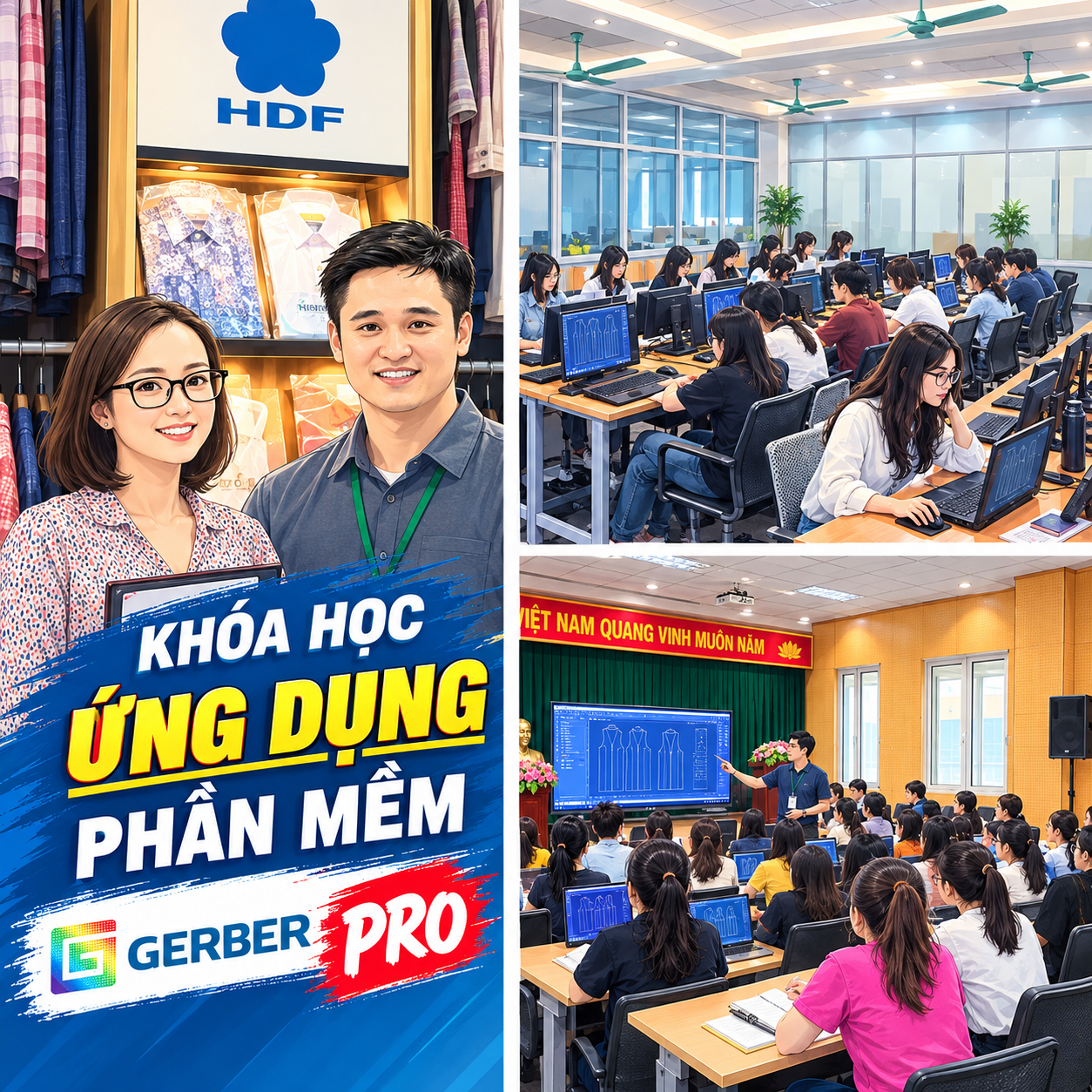 Khóa học ỨNG DỤNG phần mềm GERBER ACCUMARK PRO