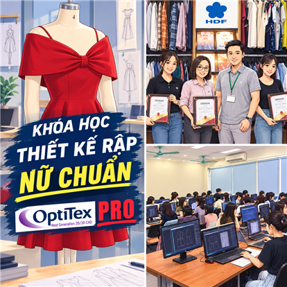 Khóa học thiết kế rập THỜI TRANG NỮ CHUẨN trên phần mềm OPTITEX PRO