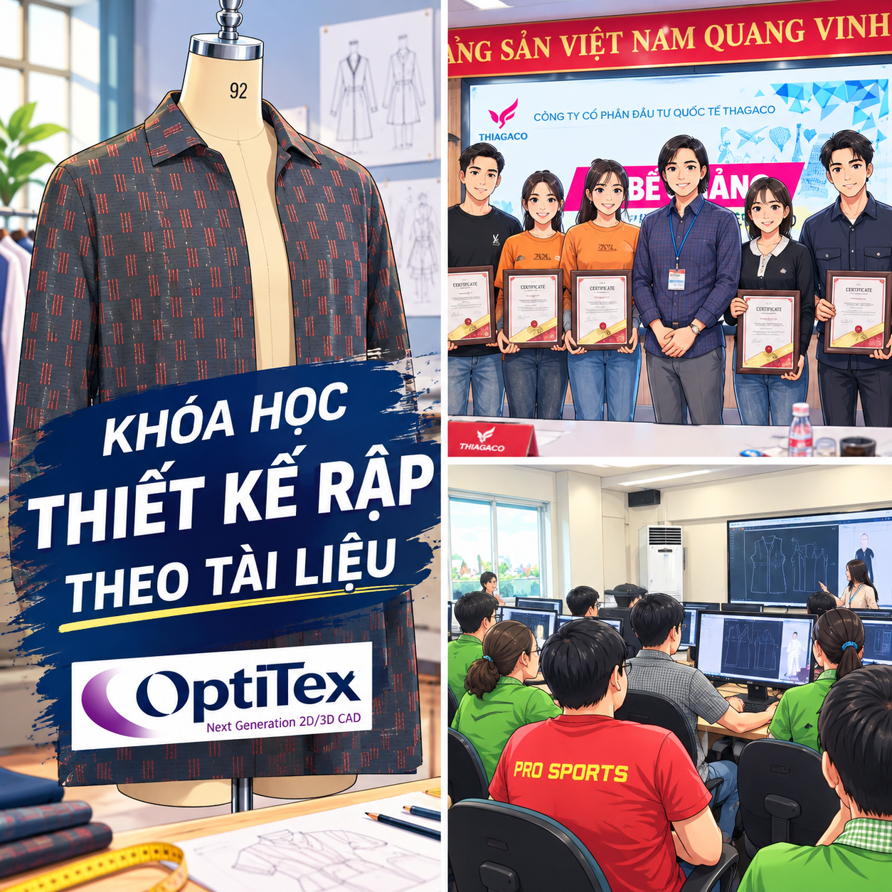 Khóa học thiết kế rập THEO TÀI LIỆU trên phần mềm OPTITEX