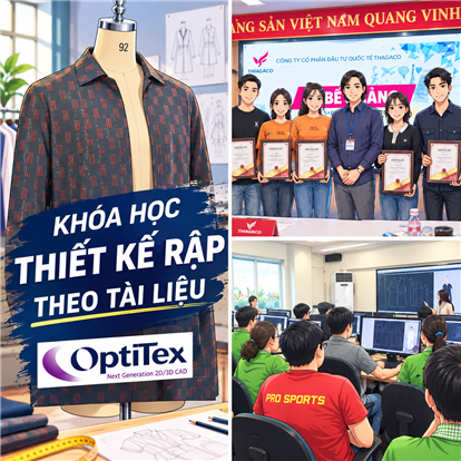 Khóa học thiết kế rập THEO TÀI LIỆU trên phần mềm OPTITEX