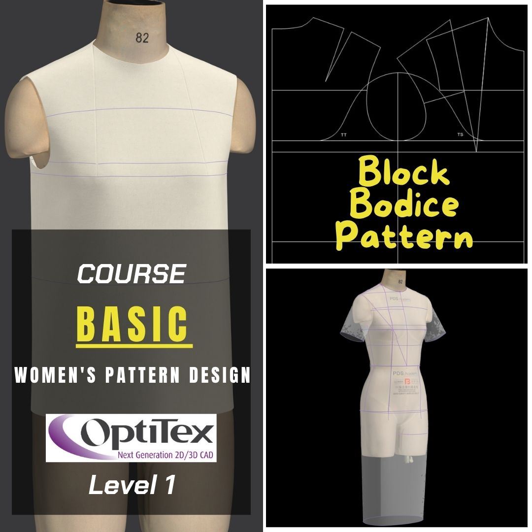 Block Bodice Pattern Creation Course on OPTITEX Software